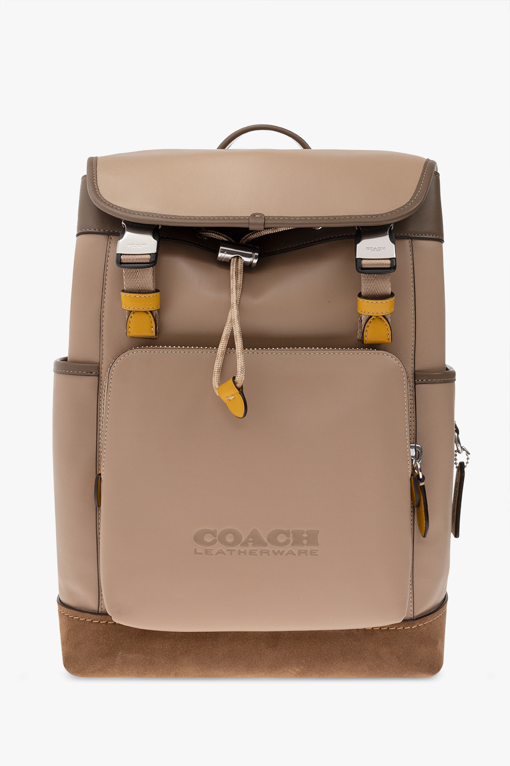 Brown League leather backpack Coach Tarjetas de credito Coach VbjdevelopmentsShops France